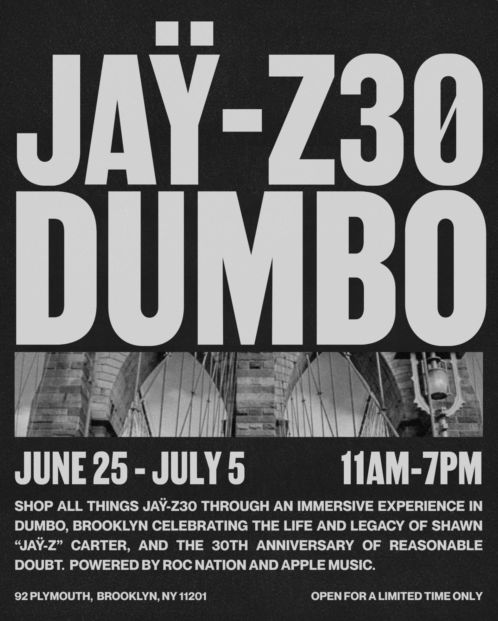 JAY-Z Pop-Up: Reasonable Doubt Hits Brooklyn for 30 Years – Bronx