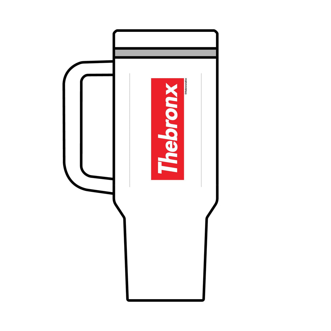 The Bronx Plastic Tumbler with Straw Printify