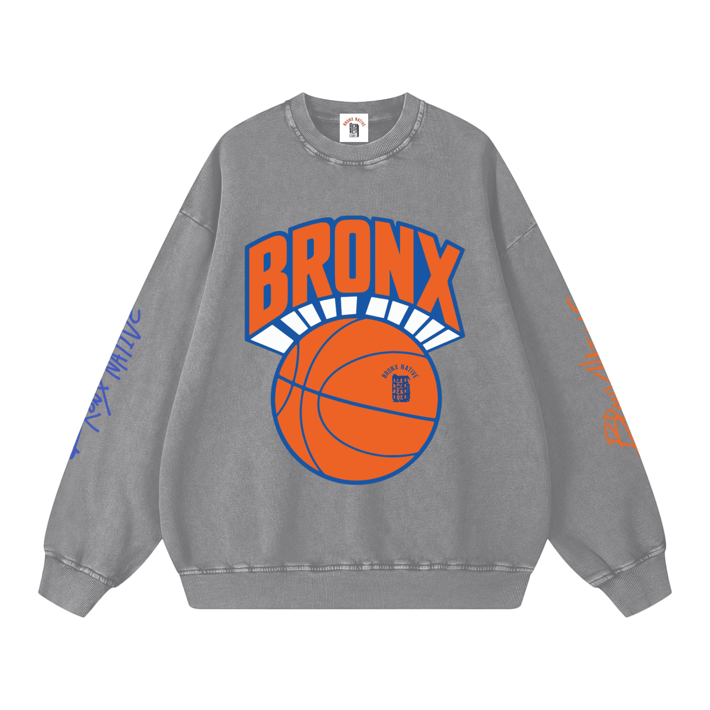 share spirit スウェット Bronx Basketball Snow Washed Sweatshirt | Bronx Native – Bronx
