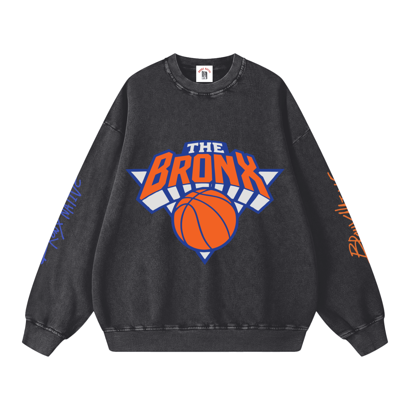 Bronx Basketball 2026 Playoff Edition Snow Washed Oversized