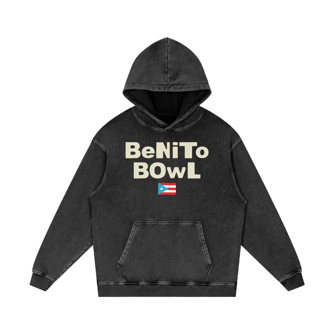 Benito Bowl Snow Washed Loose Cotton Hoodie | Bronx Native – Bronx