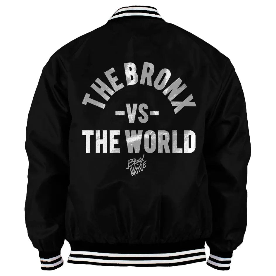 Classic Black El Bronx Varsity Bomber Jacket – Bronx Native Shop Classic Black El Bronx Varsity Bomber Jacket – Bronx Native Shop