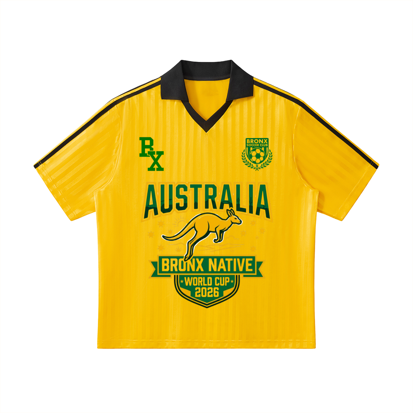 Australia Contrast Collar Soccer Jersey | Bronx Native – Bronx