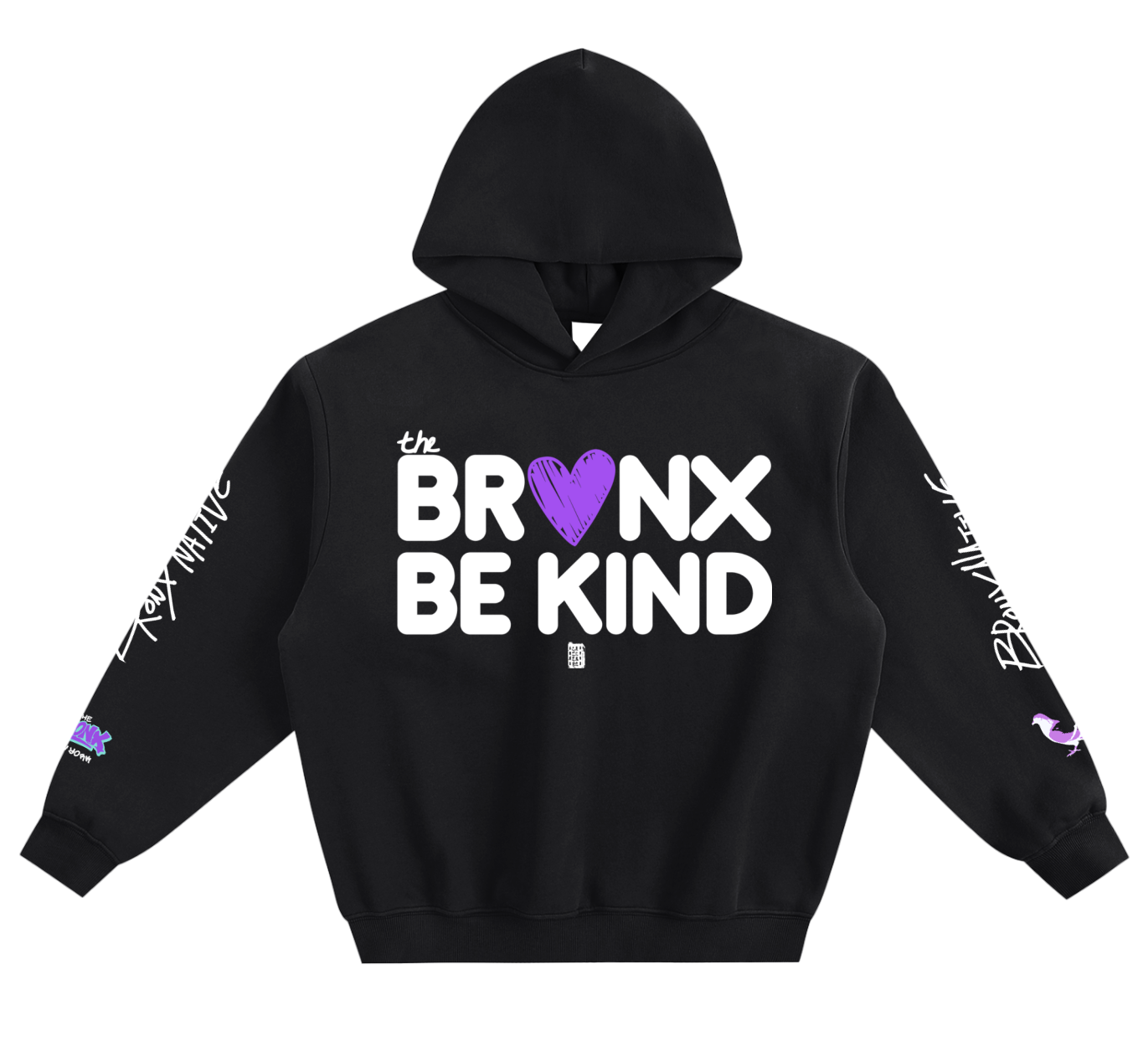The BR💜NX Be Kind Fleece Boxy Hoodie – Bronx Native Shop