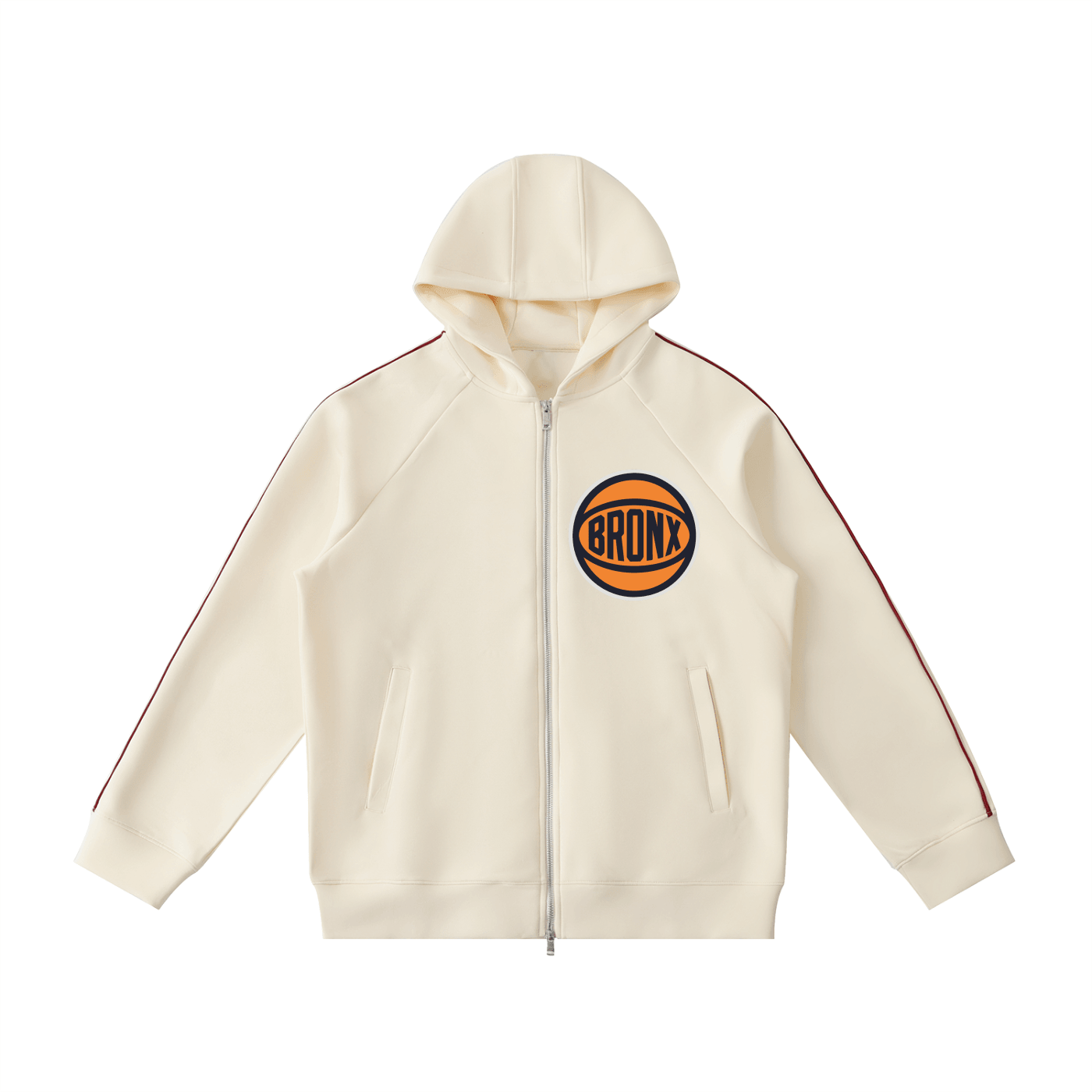 Bronx Basketball Raglan Sleeve Zip Hoodie | Bronx Native – Bronx