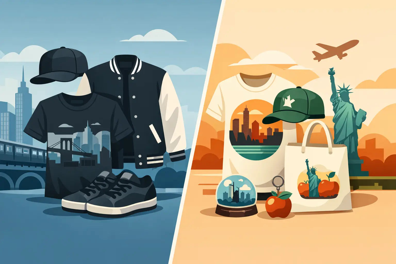 Bronx Apparel vs Souvenir Clothing
