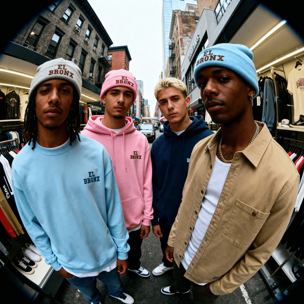 Bronx beanie street style with Bronx Native tees hoodies and jackets