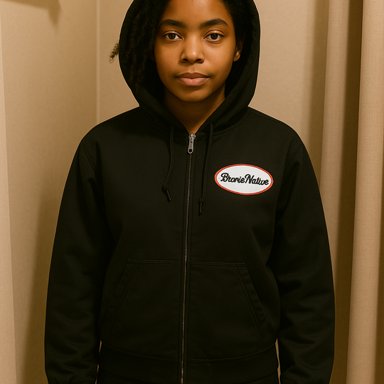 Bronx Infinite Canvas Bomber Hood Jacket 