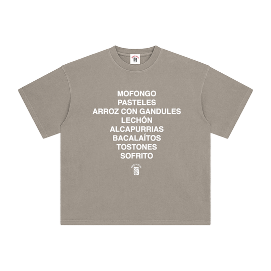 Buen Provecho! PR Edition Enzyme Washed T-Shirt by Bronx Native - Puerto Rico Collection