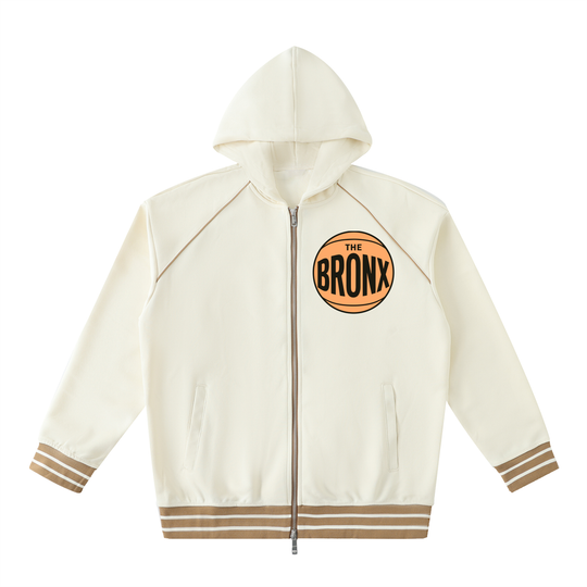 Bronx Basketball 2026 Finals Lim. Edition Striped Trim Zip-Up Hoodie product image 5 of 6 by Bronx Native