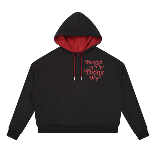 Rooted in the BR🌹NX Contrast Drawstring Hoodie