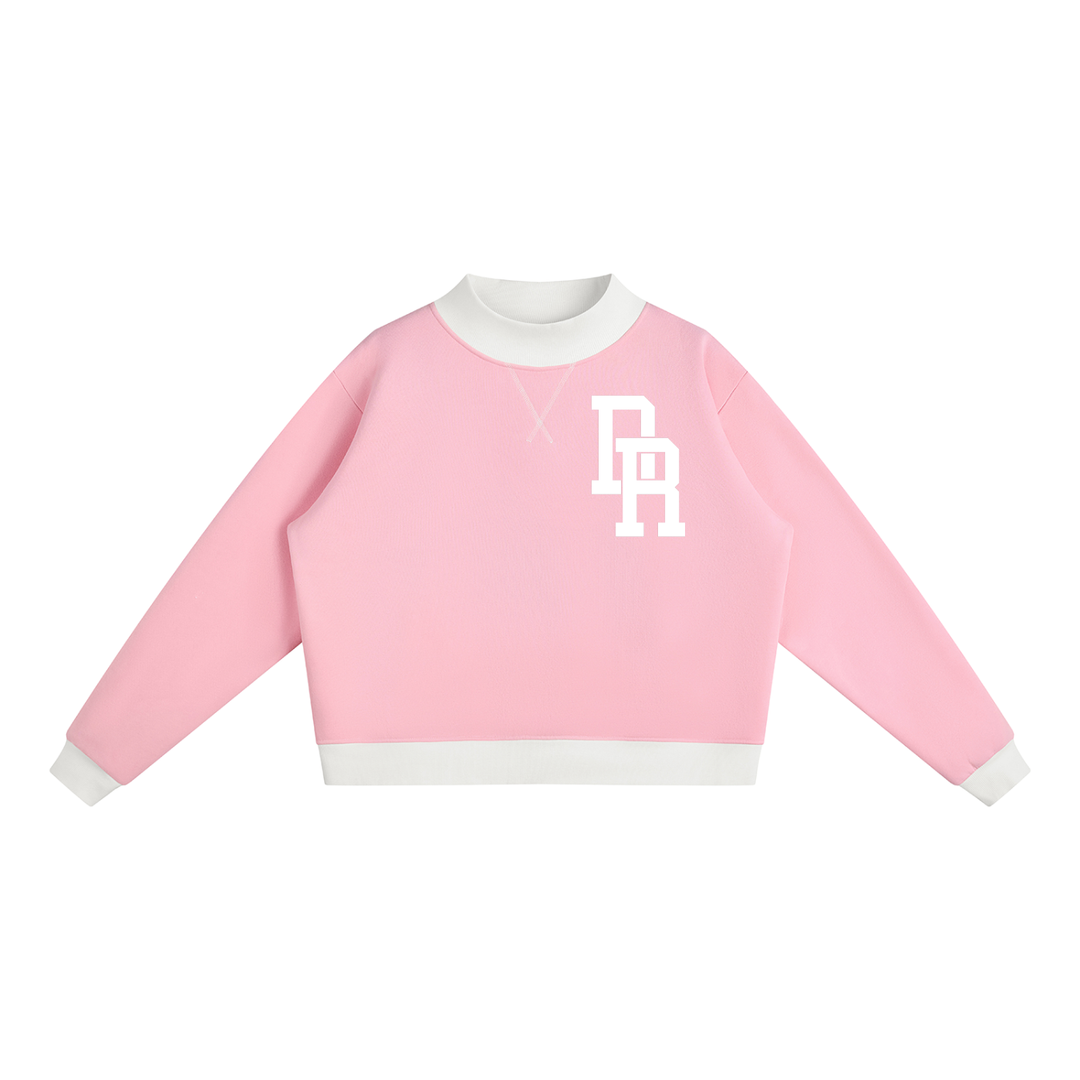 Dominican Republic Women’s Mock Neck Crewneck Sweatshirt