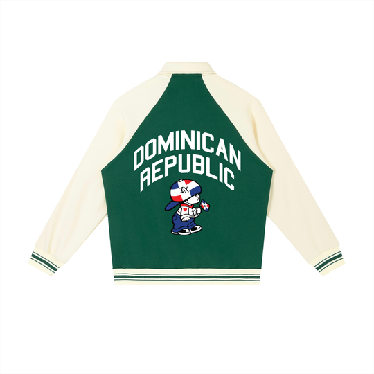 DR Independencde Contrast Raglan Sleeve Baseball Jacket