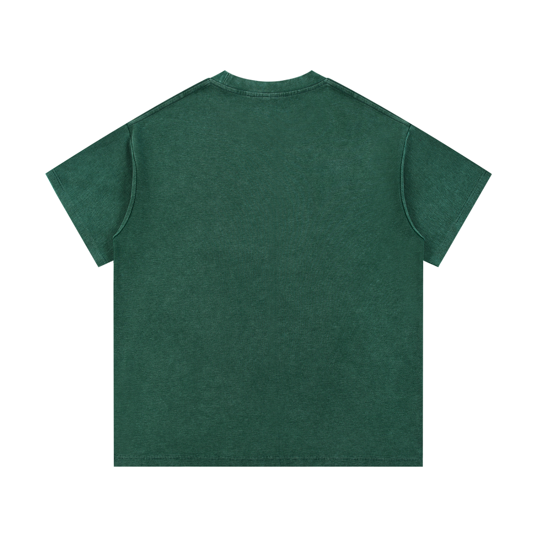 Bronx Educated Mineral Wash Waffle Knit T-Shirt