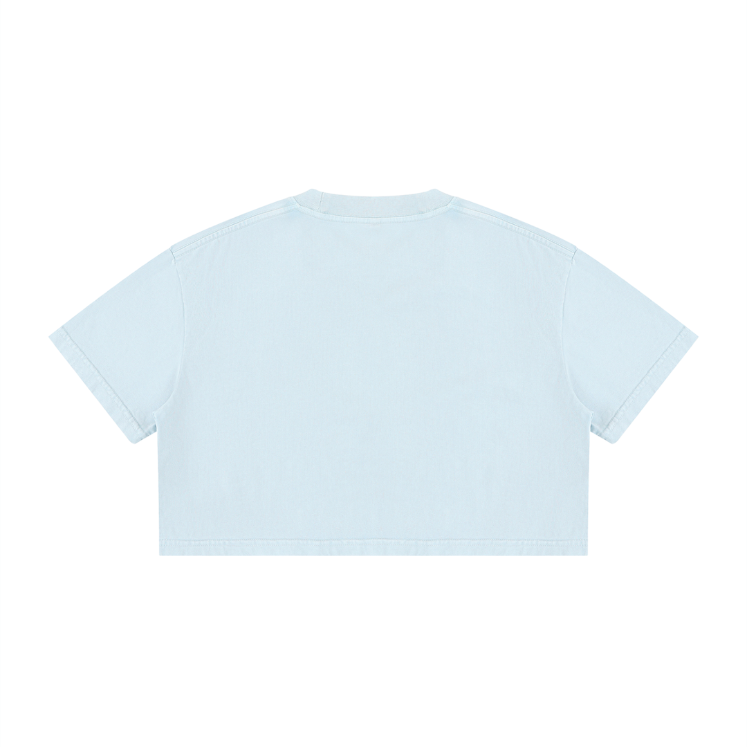BX x BK 30th Anniversary Mineral Wash Crop Tee by Bronx Native — BX x BK 30th Anniversary Stadium Series product image