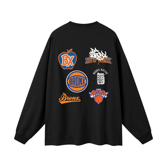 Bronx Basketball 2026 Finals Collection Oversized Unisex Long Sleeve T-Shirt