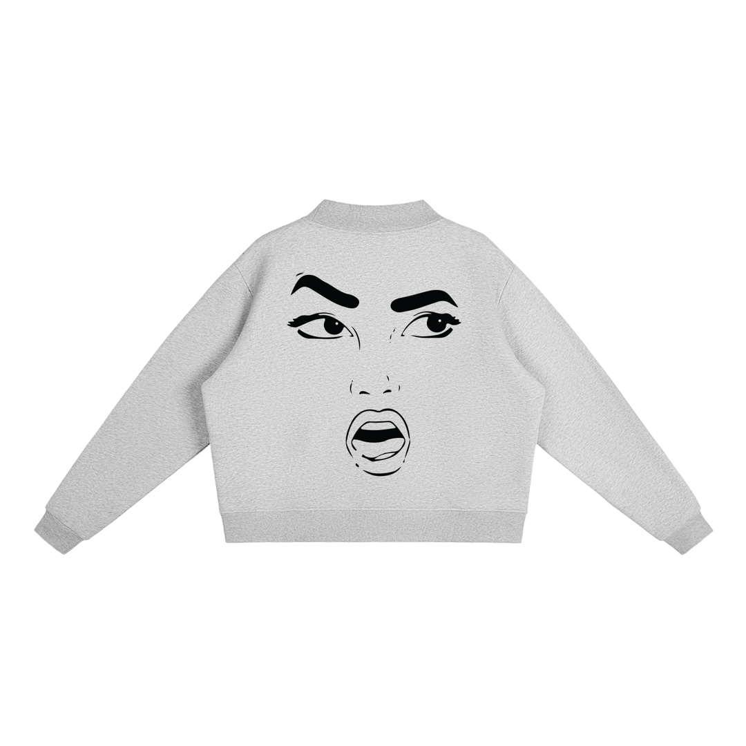 Regular Shmegular Essential Fleece Mock-Neck Crew Sweatshirt