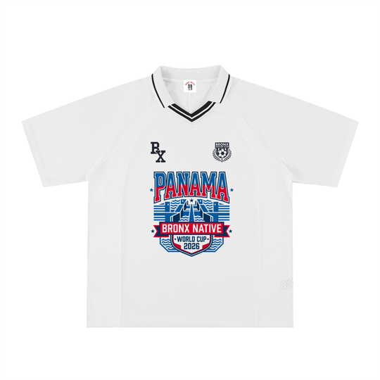 Panama x Bronx Native Striped V-Neck Soccer Jersey product image 1 of 2 by Bronx Native