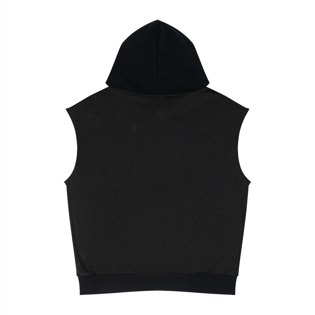 Bronx Summer Panel Mesh Sleeveless Hoodie by Bronx Native — Summer Collection product image