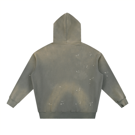 Crated Vintage Washed Frayed Fleece Hoodie