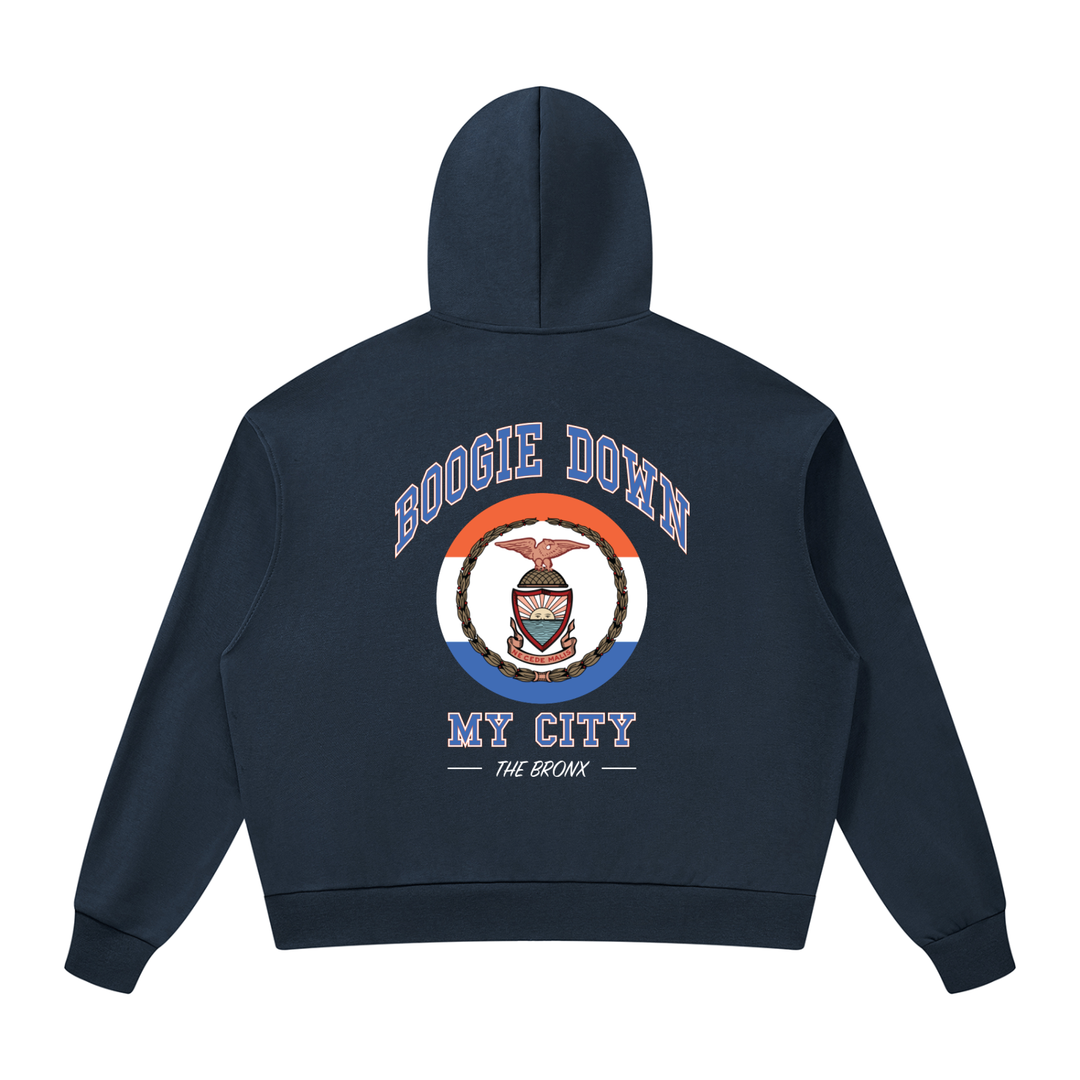 Bronx Summer Drop Shoulder Full-Zip Hoodie by Bronx Native — Summer Collection product image