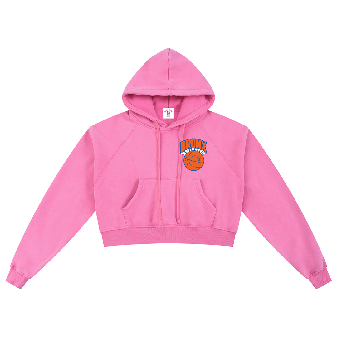 Bronx Basketball 2026 Playoff Edition Women's Snow Washed Cropped