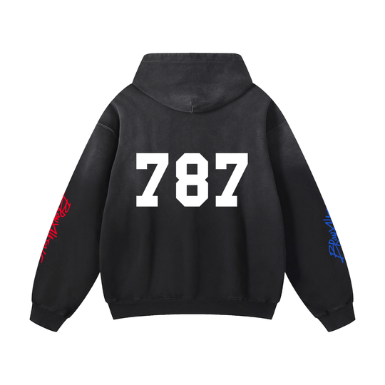 Nuyorican 787 PR Edition Heavyweight Sunfade Oversized Hoodie by Bronx Native