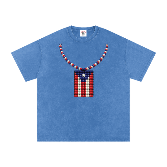 La Bandera PR Edition Snow Washed Oversized Cotton T-Shirt