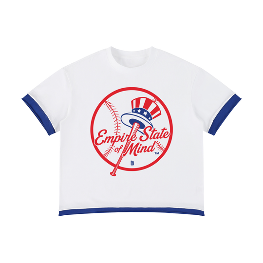BX x BK 30th Anniversary Boxy Color Block Tee by Bronx Native — BX x BK 30th Anniversary Stadium Series product image