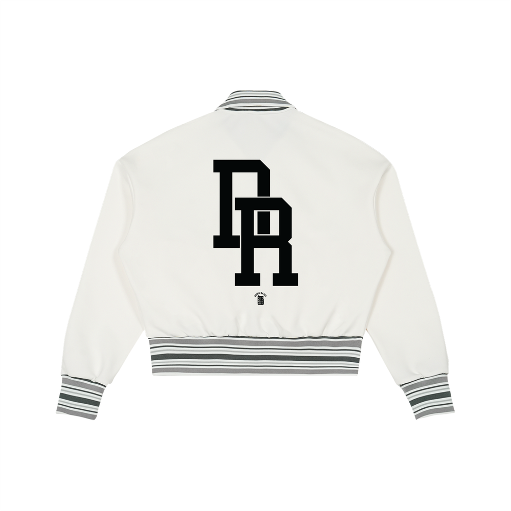 Cibaeño Striped Rib Collar Zip Jacket