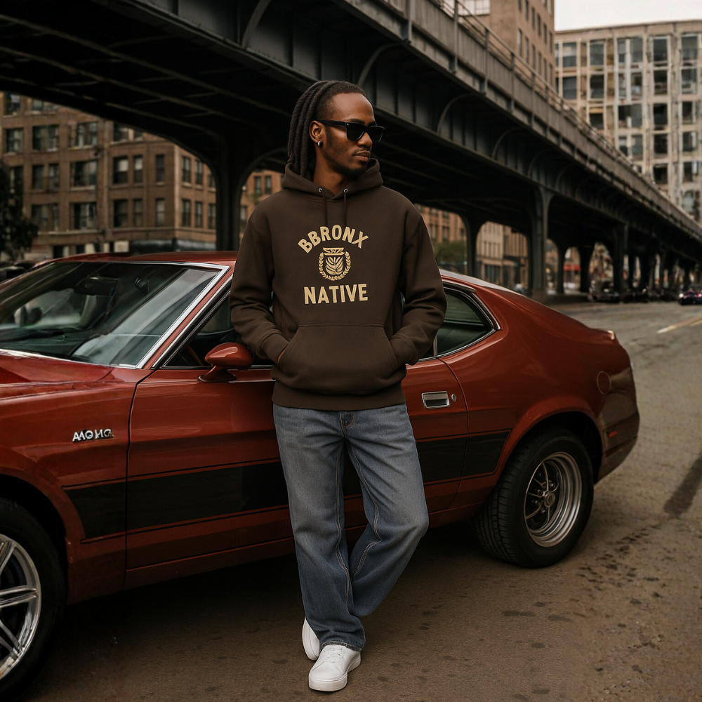 Bronx Native Boulevard Heavyweight Pullover Hood [Full Embroidered]