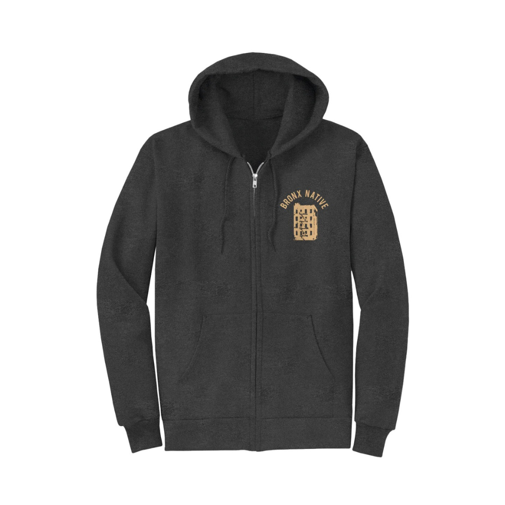 Bronx Native Core Fleece Full Zip Hooded Sweatshirt [Embroidered]