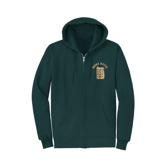 Bronx Native Core Fleece Full Zip Hooded Sweatshirt [Embroidered]
