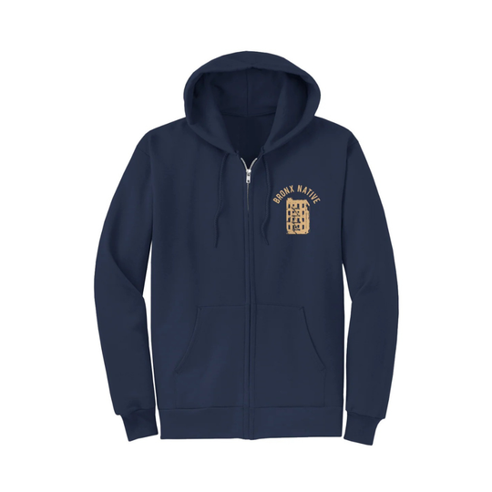 Bronx Native Core Fleece Full Zip Hooded Sweatshirt [Embroidered]