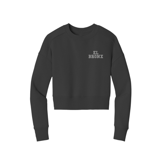 EL BRONX Perfect Weight Crop Crew [Embroidered]