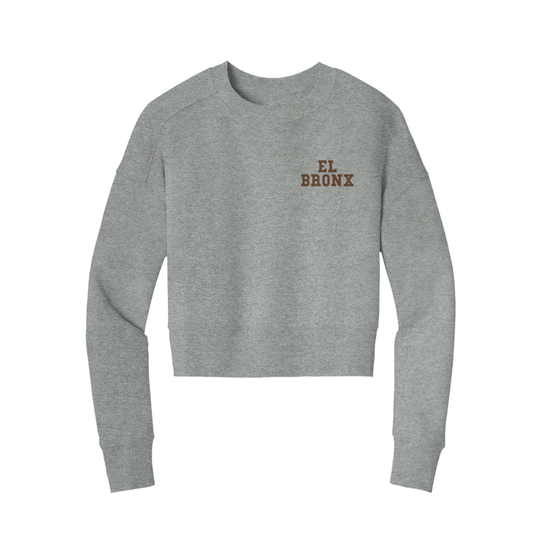 EL BRONX Perfect Weight Crop Crew [Embroidered]