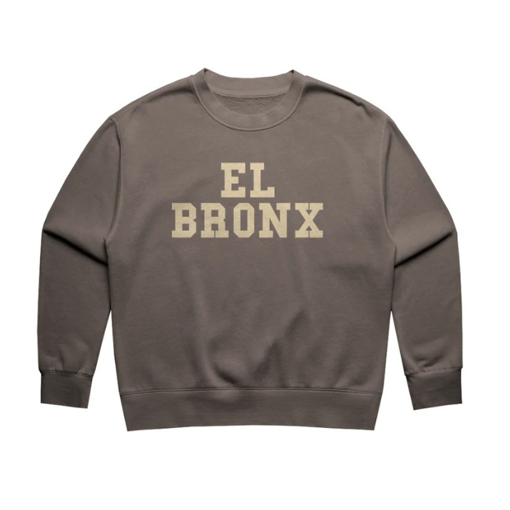 EL BRONX Womens Relax Faded Crew
