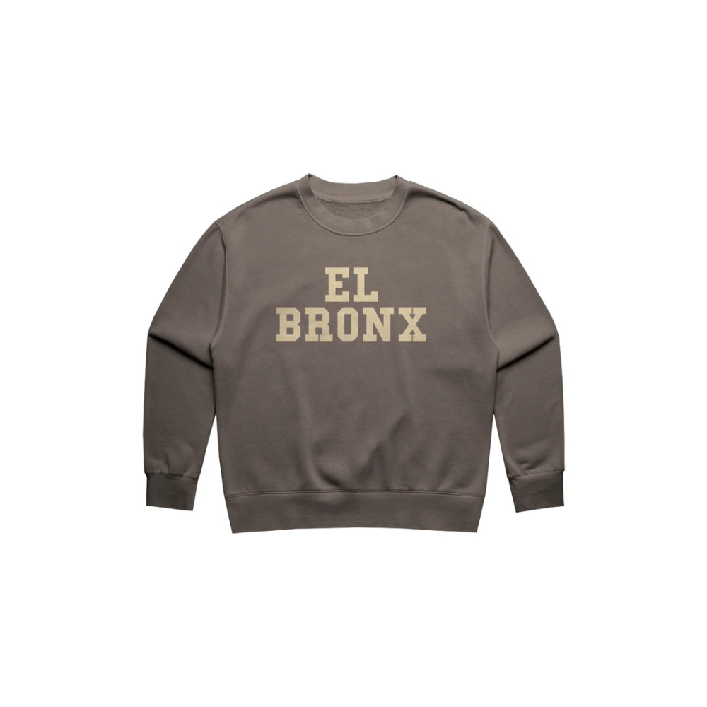 EL BRONX Womens Relax Faded Crew