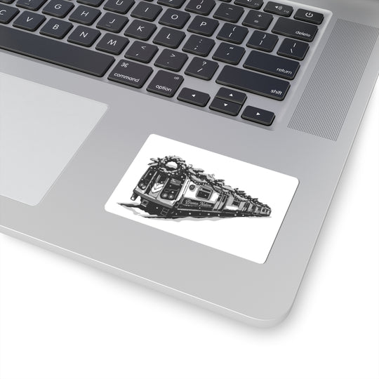 Train Car BXN Holiday Ed. (Black & White) Sticker