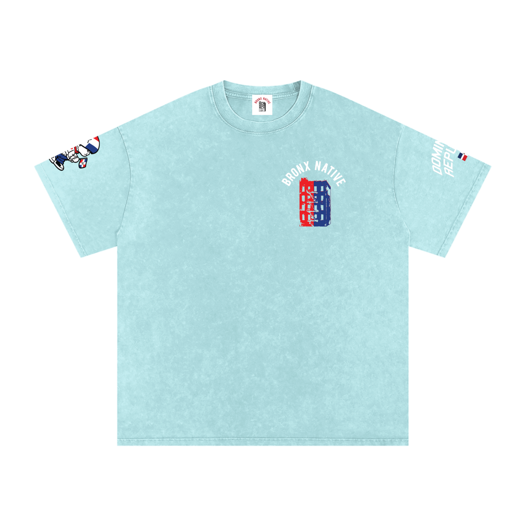Dominican Made BXN Lim. Ed. Snow Washed Tee – Bronx Native Shop