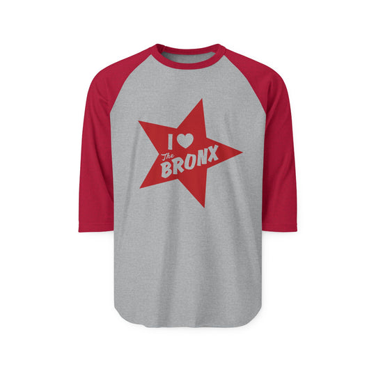 I Love the Bronx, Unisex Three-Quarter Sleeve Raglan Shirt