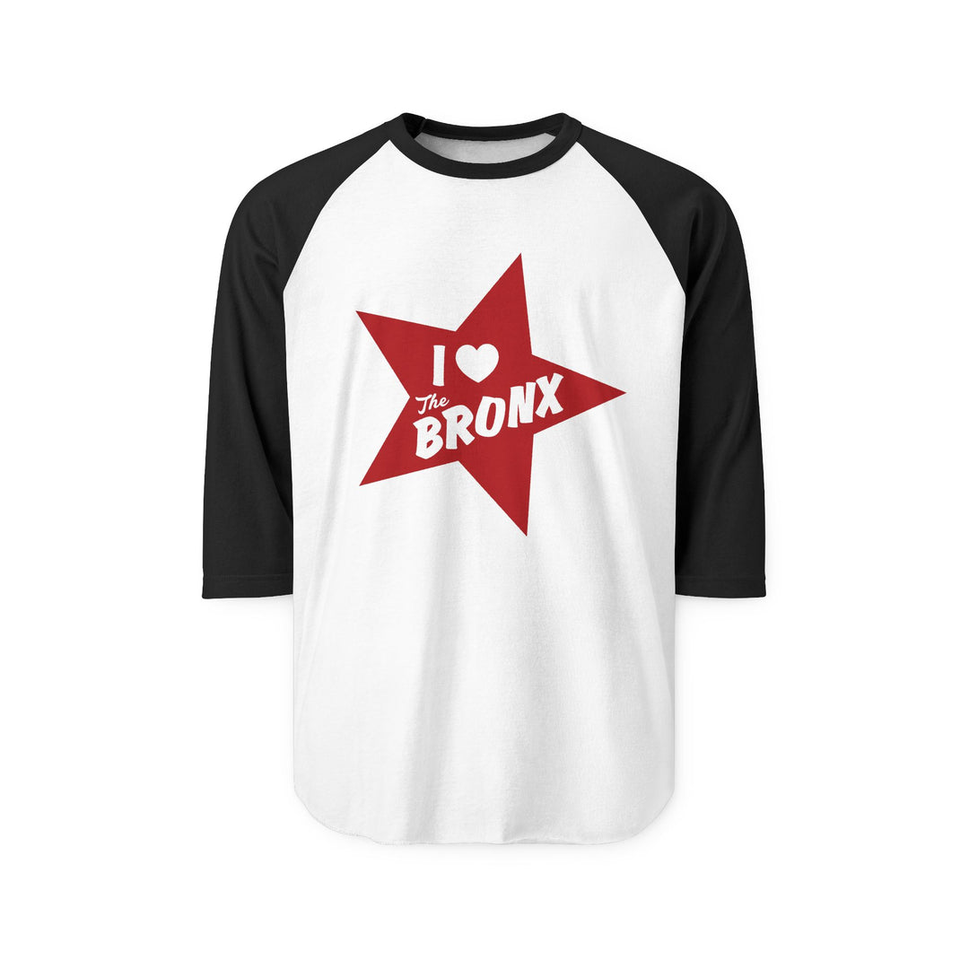 I Love the Bronx, Unisex Three-Quarter Sleeve Raglan Shirt