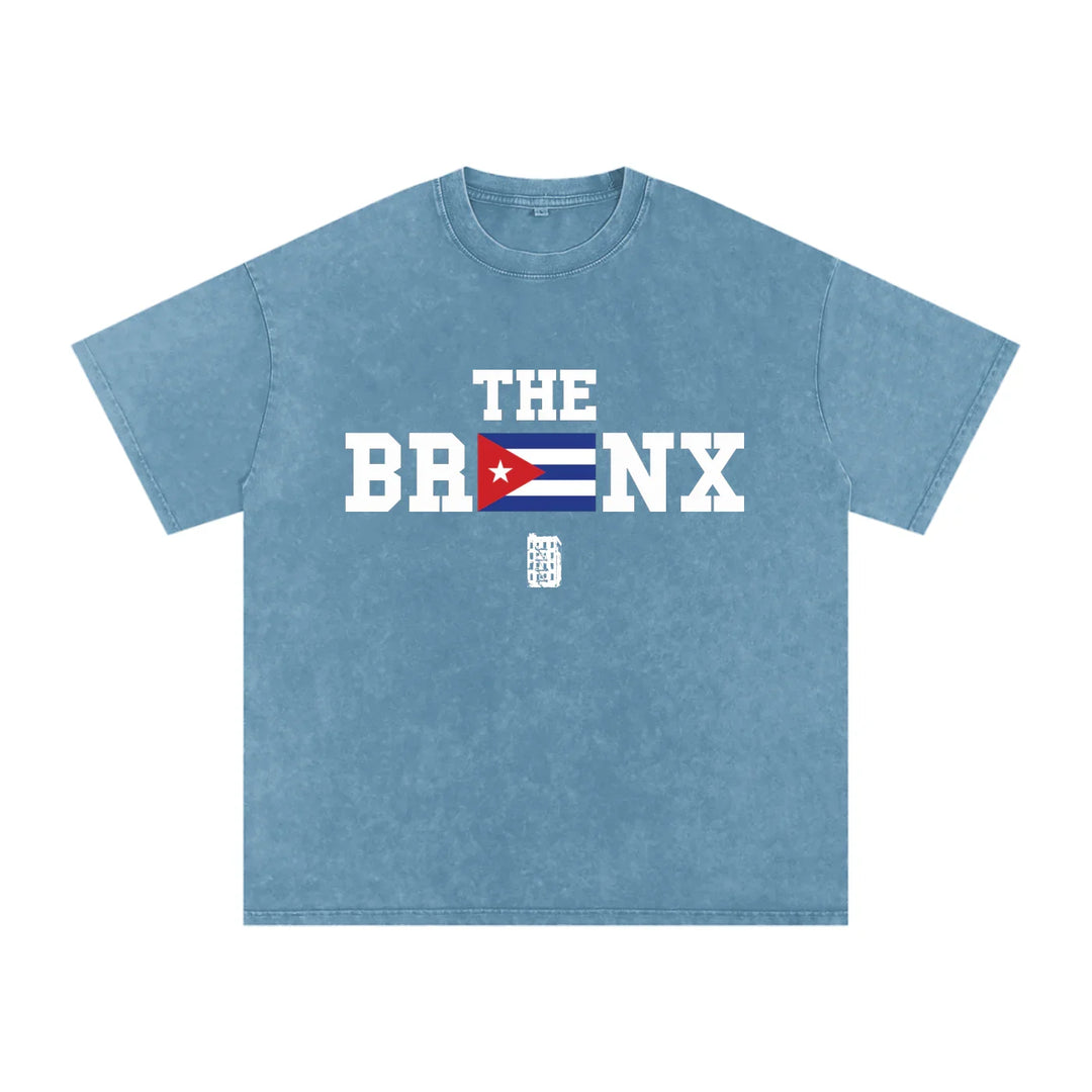 The Bronx Snow Washed Oversized Cotton T-Shirt