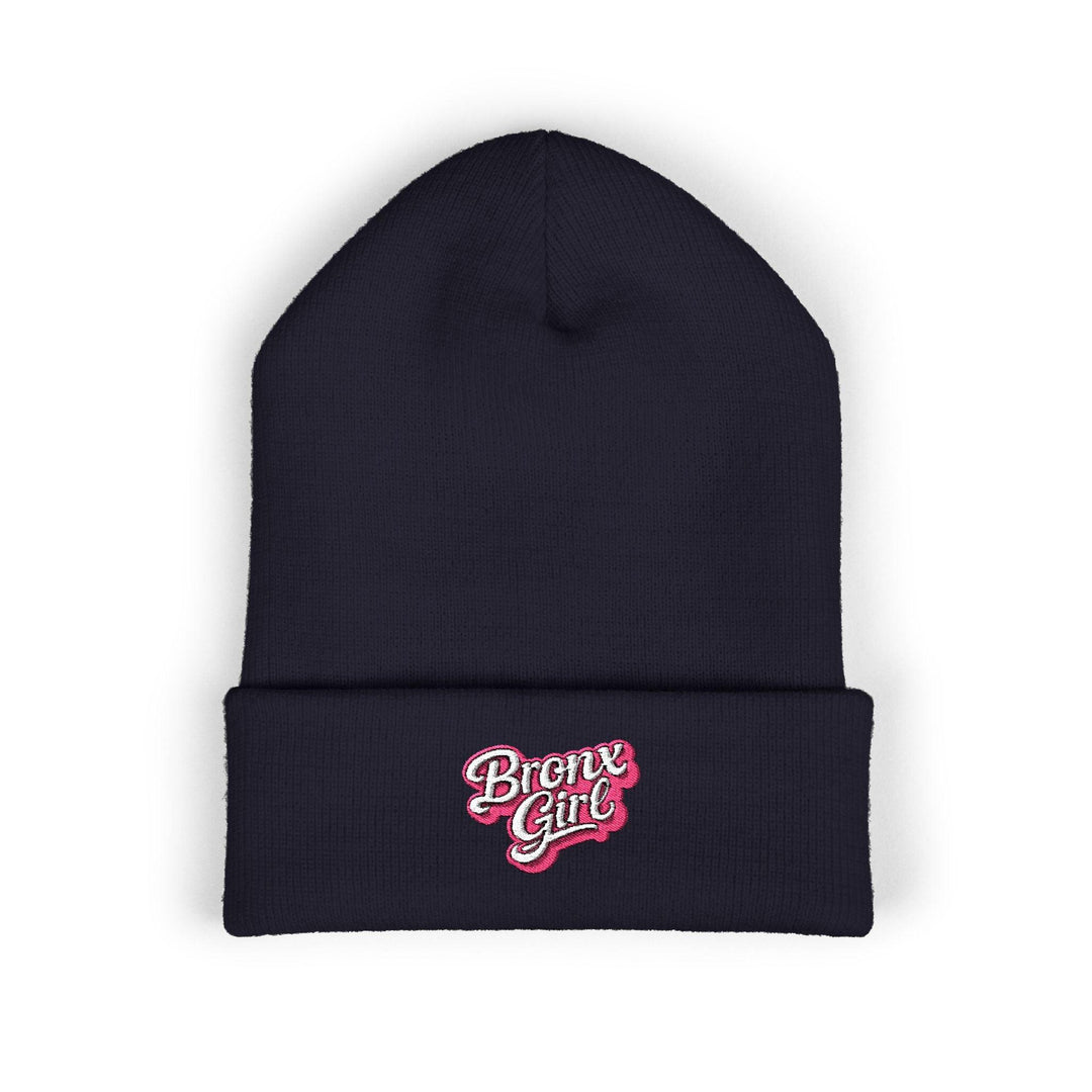 Beanie — "Bronx Girl" Embroidered Cuffed Winter Hat by Bronx Native
