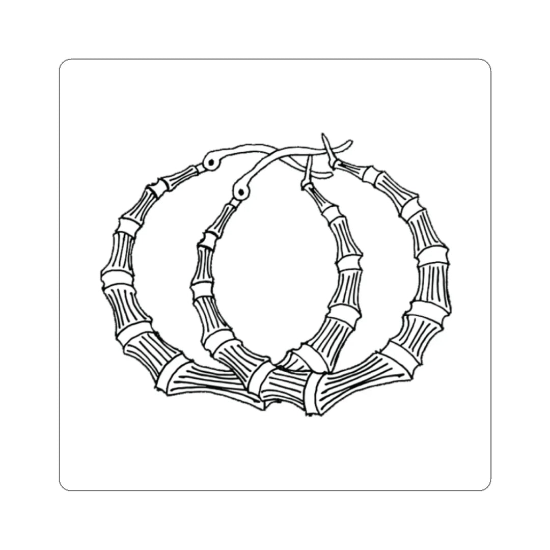 Starter Pack - Pantallas Bamboo Hoop Earrings Sticker