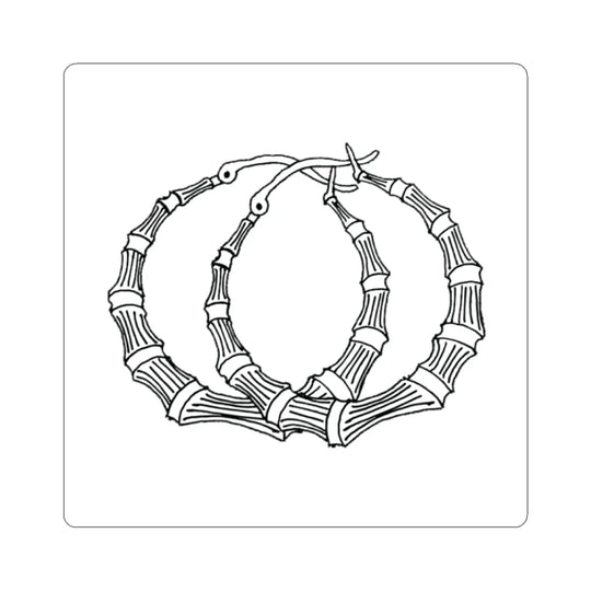 Starter Pack - Pantallas Bamboo Hoop Earrings Sticker