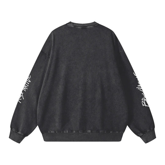 Bad Bunny Bowl Snow Washed Oversized Sweatshirt