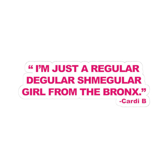 Regular Shmegular Bronx Girls Sticker by Bronx Native