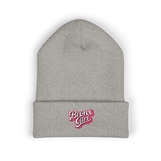 Beanie — "Bronx Girl" Embroidered Cuffed Winter Hat by Bronx Native