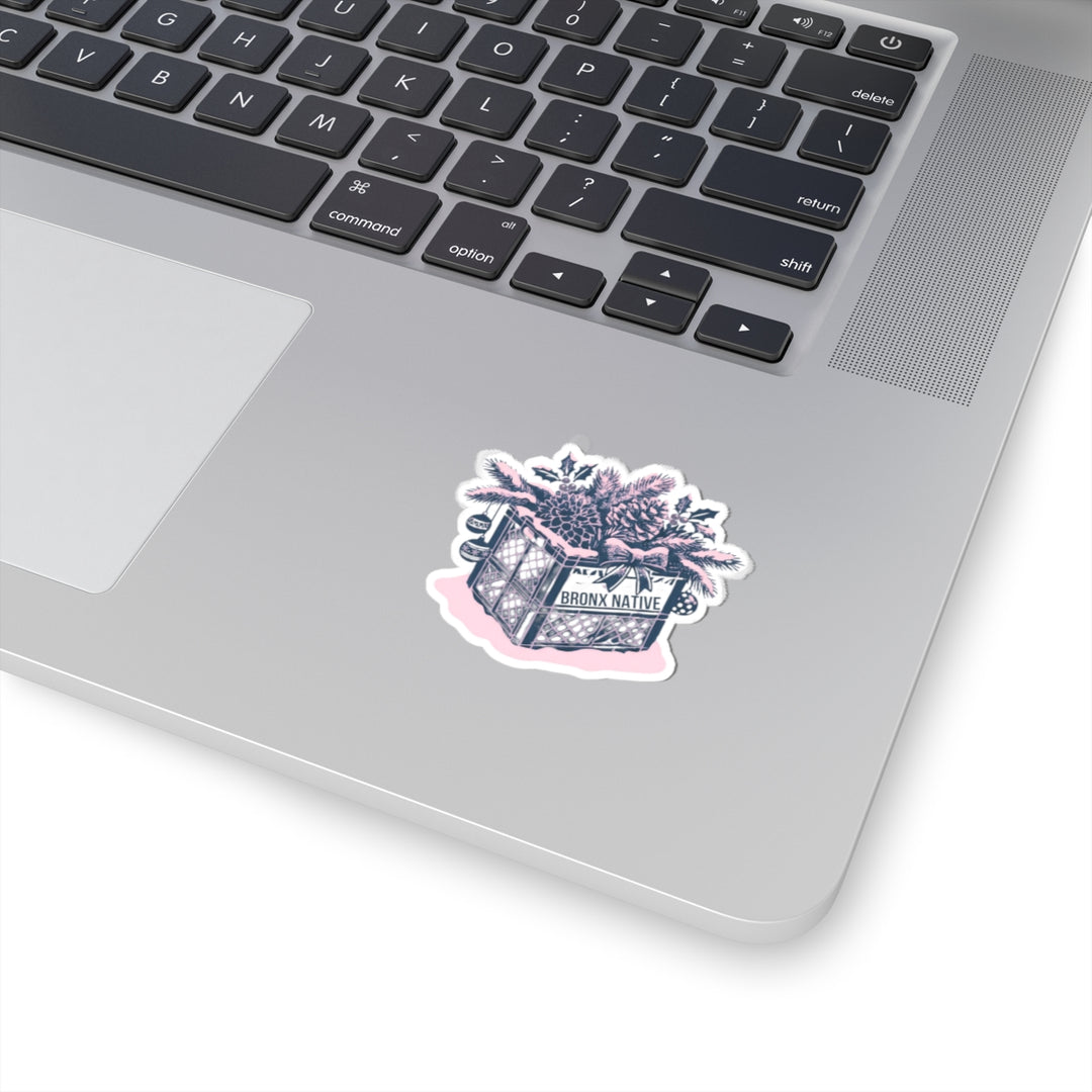 Milk Crate Holiday Pink Sticker
